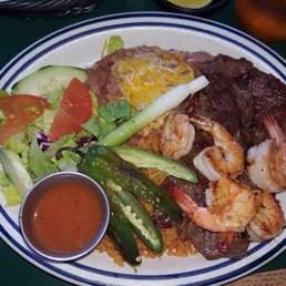 Steak with shrimp platter... amazing