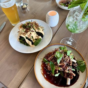 Woods Hill Pier 4 - Charred Broccoli, Crispy Lamb Ribs - New American Near Me - Boston, Massachusetts Woods Hill Pier 4 - Charred Broccoli, Crispy Lamb Ribs - New American Near Me - Boston, Massachusetts
