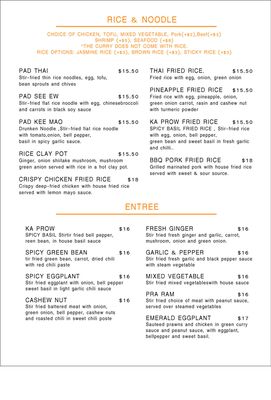 Menu photo 2 Thai Corner Berkeley Berkeley, CA Menu photo 2 Thai Corner Berkeley Berkeley, CA
