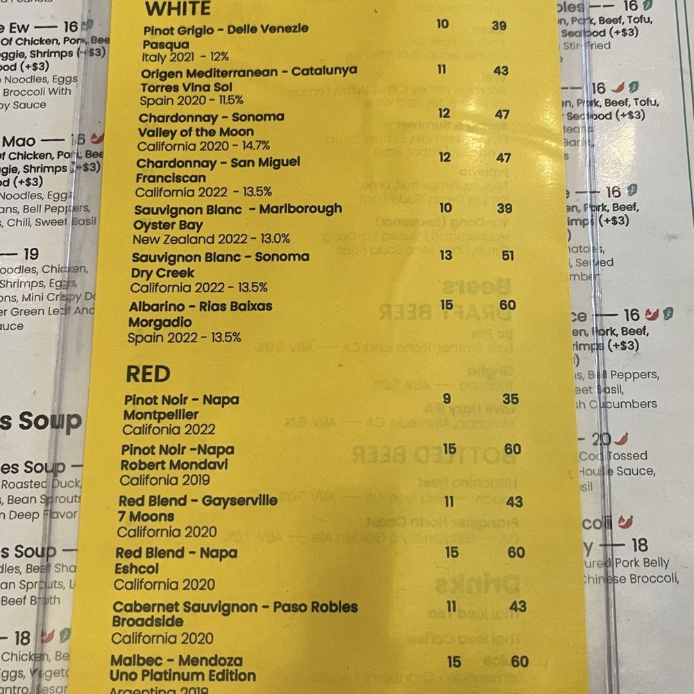 Yimm - Menu - Thai Near Me - Oakland, California