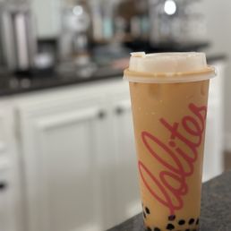 Thai Milk Tea with boba Thai Milk Tea with boba