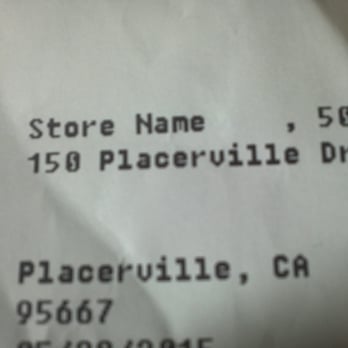 Kwik Serv - Close up of my receipt from Shell On P'ville Dr - Gas Stations Near Me - Placerville, California