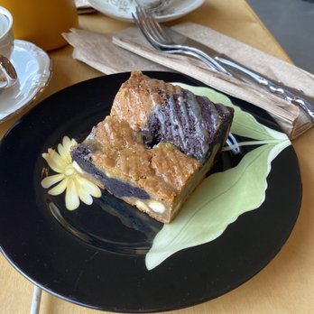 Callisto Tea House - Ube Brownie - Tea Rooms Near Me - Pasadena, California