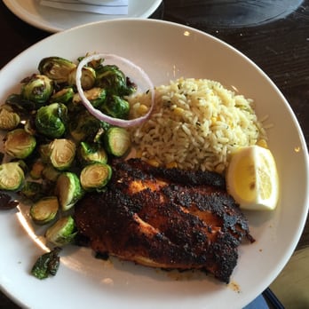 Hook Line & Schooner - Black grouper blackened with Brussels sprouts - American Near Me - Smyrna, Georgia