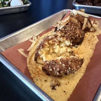The Butt Hutt Smokehouse - Deep fried Mac and Cheese special. - Barbeque Near Me - Jacksonville, Florida The Butt Hutt Smokehouse - Deep fried Mac and Cheese special. - Barbeque Near Me - Jacksonville, Florida