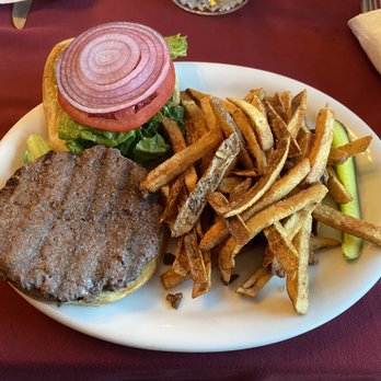 The Cactus Room Restaurant - Bison Burger and Fries. All fresh ingredients. - American Near Me - Virgin, Utah The Cactus Room Restaurant - Bison Burger and Fries. All fresh ingredients. - American Near Me - Virgin, Utah