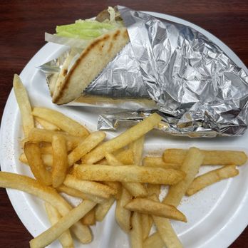 Grk Yeero - Beef & Lamb Yeero- combo with fries - Mediterranean Near Me - Chapel Hill, North Carolina
