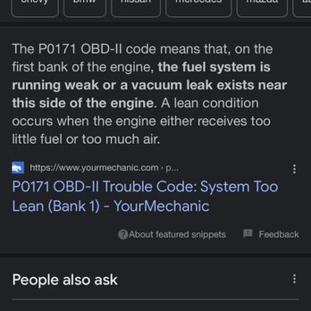 Precision Tune Auto Care - The code that is currently showing in my diagnostic machine. - Oil Change Stations Near Me - Charleston, South Carolina Precision Tune Auto Care - The code that is currently showing in my diagnostic machine. - Oil Change Stations Near Me - Charleston, South Carolina