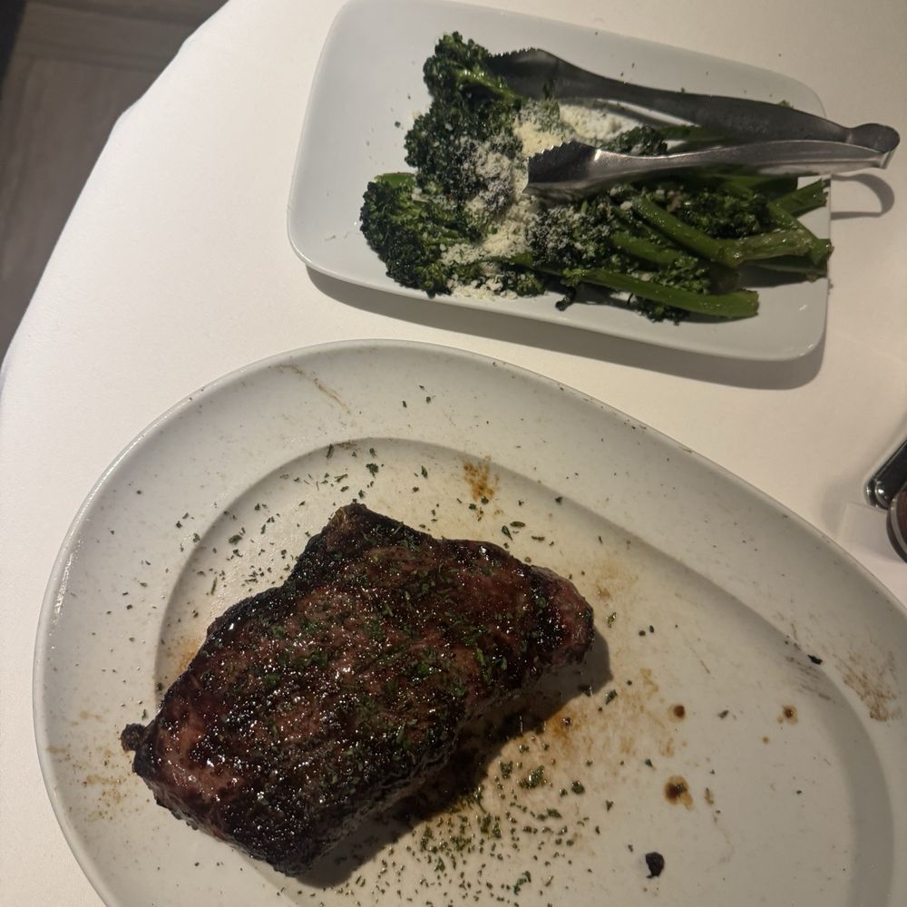 Mastro's Steakhouse - New York Strip  16oz Broccolini - Steakhouses Near Me - Washington, DC, District of Columbia