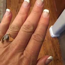 Perfect acrylic with shellac French!