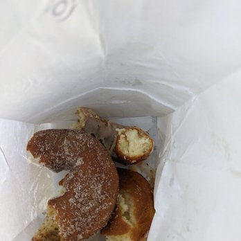 Whoo's Donuts - White Chocolate Pistachio, Cinnamon Sugar, Vanilla Coconut - all tasted similar - Donuts Near Me - Santa Fe, New Mexico