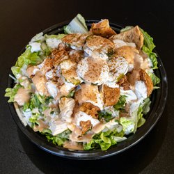 Nash + Tender Stockton - Hot Tender Salad - Chicken Salad with Lettuce, Special Sauce, Ranch, and Pickles