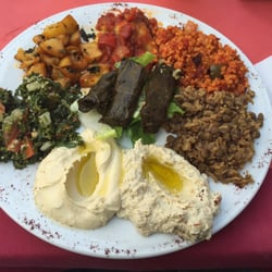 Al Bacha - Vegetarian plate. Really good.