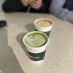 Bungalow Coffee - Bungalow matcha and rosemary oat latte