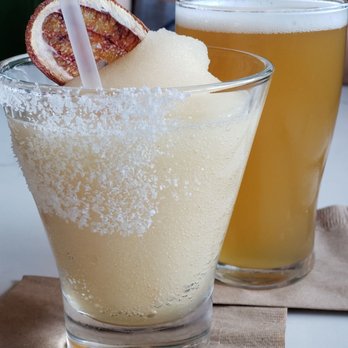 Anthem - Frozen Blood Orange Margarita - American Near Me - Austin, Texas Anthem - Frozen Blood Orange Margarita - American Near Me - Austin, Texas