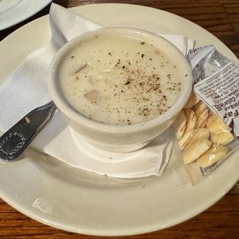 Saybrook Fish House - Cup of New England Clam Chowder - Seafood Near Me - Canton, Connecticut