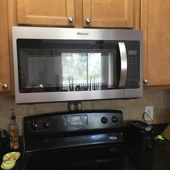 Milton Bentley - The new microwave mounted up! - Handyman Near Me - Lake Worth, Florida Milton Bentley - The new microwave mounted up! - Handyman Near Me - Lake Worth, Florida