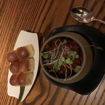 Indian Accent - soy keema, quail egg, lime leaf butter pao - Indian Near Me - New York, New York