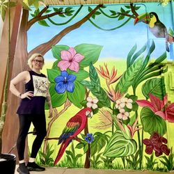 Haydee Rancel Art - Tropical mural.