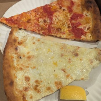 Fini Pizza - Cheese and White slices - Pizza Near Me - Brooklyn, New York