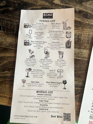 Menu photo 2 Echo Tap & Grille Mountainside, NJ