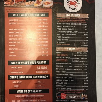 The Boiling Crab - Basic Menu - Seafood Near Me - Honolulu, Hawaii The Boiling Crab - Basic Menu - Seafood Near Me - Honolulu, Hawaii