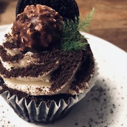 Sugar Bear Baking - Decadent ferrero roche jumbo filled cupcake