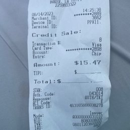 Price paid in store