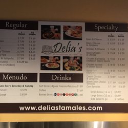 Delia's - Menú de tamales