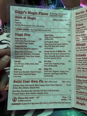 Menu photo 1 Ziggys Magic Pizza Shop Phoenix, AZ Menu photo 1 Ziggys Magic Pizza Shop Phoenix, AZ