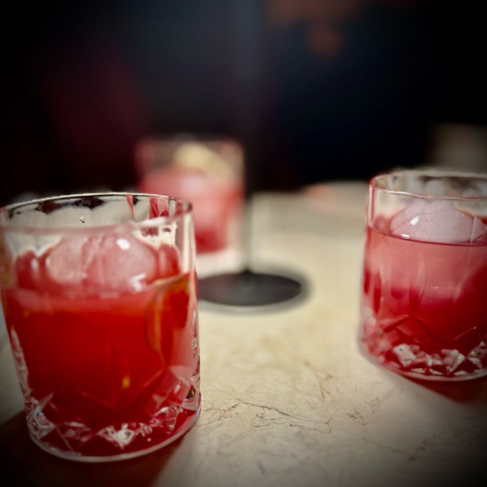 Dixiepura Kitchen - THE STONE -  UNCLE NEAREST 1856, HIBISCUS, LEMON, ORGREAT - Southern Near Me - Chicago, Illinois