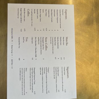 Mandarin Coffee Stand - Menu (: - Coffee & Tea Near Me - Pasadena, California