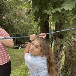 Lacawac Sanctuary - Slackers having fun on the Slack line