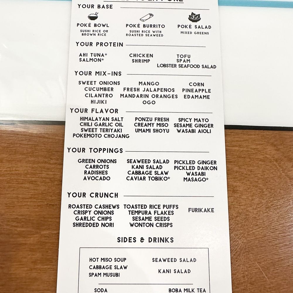 Pokemoto - Menu - Poke Near Me - Manchester, Connecticut Pokemoto - Menu - Poke Near Me - Manchester, Connecticut