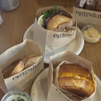 Eggslut - Fairfax Egg Sandwich, The Slut, The Guacho, And French toast sticks - Breakfast & Brunch Near Me - Las Vegas, Nevada Eggslut - Fairfax Egg Sandwich, The Slut, The Guacho, And French toast sticks - Breakfast & Brunch Near Me - Las Vegas, Nevada