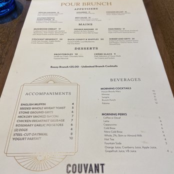 Couvant - Menu - Brasseries Near Me - New Orleans, Louisiana Couvant - Menu - Brasseries Near Me - New Orleans, Louisiana