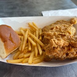 Chick-A-Dilly - 3 piece dark combo...I already ate the leg before the pic...couldn't wait!