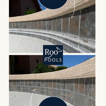 Roo Pools - Before/After Tile Clean - Pool Cleaners Near Me - Scottsdale, Arizona Roo Pools - Before/After Tile Clean - Pool Cleaners Near Me - Scottsdale, Arizona