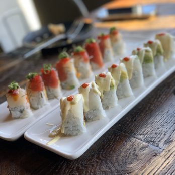 Fúdo - Hot night roll and & over the rainbow roll - Asian Fusion Near Me - Chamblee, Georgia