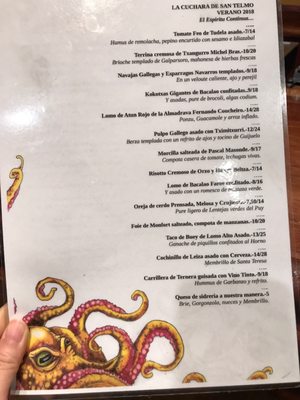 Menu photo 5 La Cuchara de San Telmo Donostia / San Sebastián, SS Menu photo 5 La Cuchara de San Telmo Donostia / San Sebastián, SS