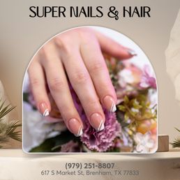 Exterior photo of Super Nails & Hair - Brenham, Texas Exterior photo of Super Nails & Hair - Brenham, Texas
