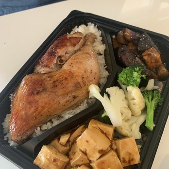 BentoLicious - Chicken quarter, side of tofu, broccoli and cauliflower, and eggplant - Taiwanese Near Me - Pleasanton, California BentoLicious - Chicken quarter, side of tofu, broccoli and cauliflower, and eggplant - Taiwanese Near Me - Pleasanton, California