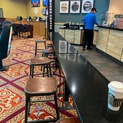 Starbucks - The seating situation is this.