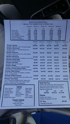 Menu photo 1 Windsor Pizza Parlor Loves Park, IL Menu photo 1 Windsor Pizza Parlor Loves Park, IL