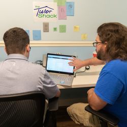 Tutor Shack - Tutor and student at the Tutor Shack