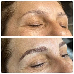 Sarita's Threading - Before and after microblading