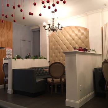 Prince Tea House - The interior tables which made me feel like a princess. - Desserts Near Me - Brooklyn, New York