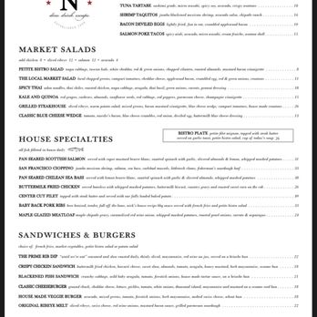 Nick's On State - menu - New American Near Me - Carlsbad, California