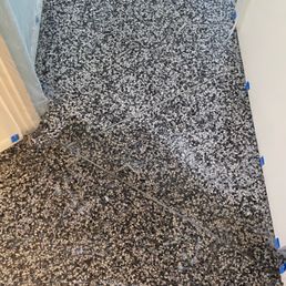 Floor, Before and (almost) After (before the final polish): what a difference!
