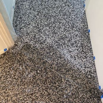 Halajian Marble Restoration - Floor, Before and (almost) After (before the final polish): what a difference! - Flooring Near Me